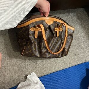 Louis Vuitton Brown and Tan Shoulder Bag